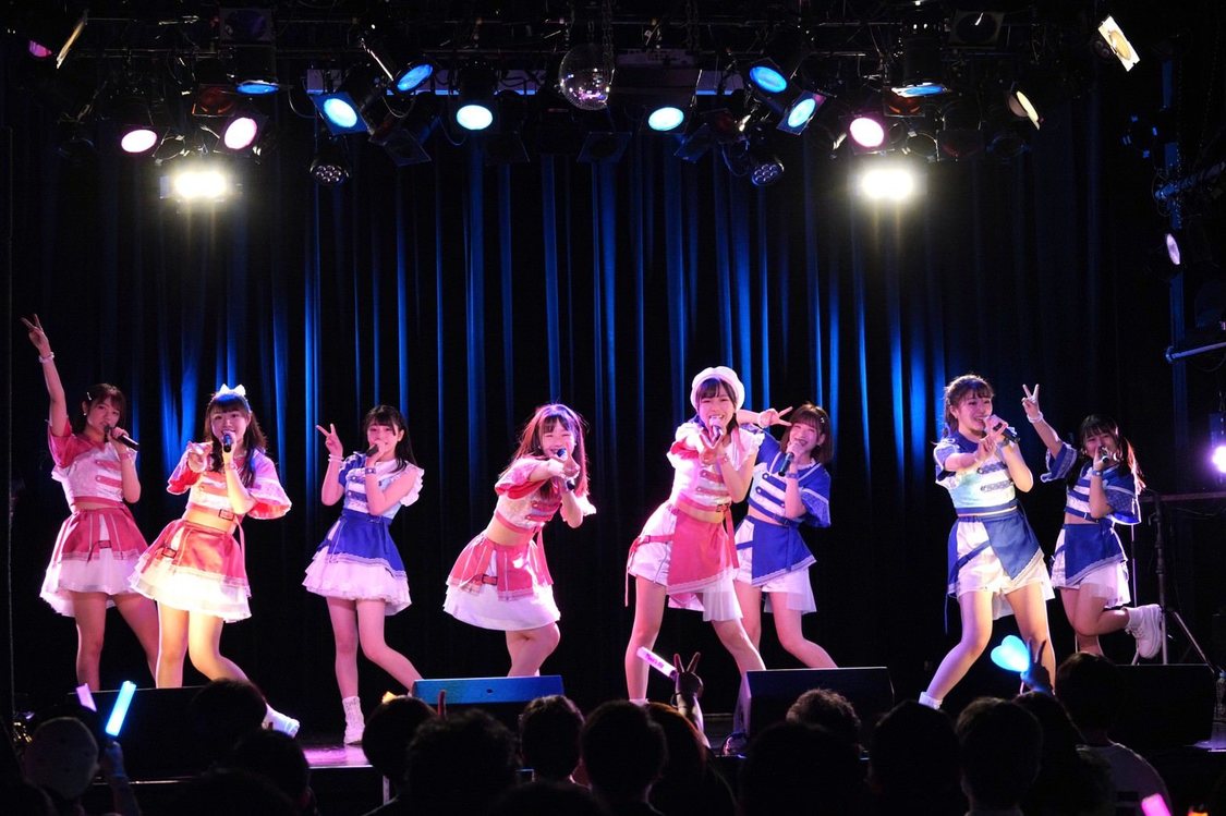 ＜アップアップガールズ（２） あお組4と桃色4でLet'sぱーれぇ〜＞表参道GROUND（2021年3月27日）