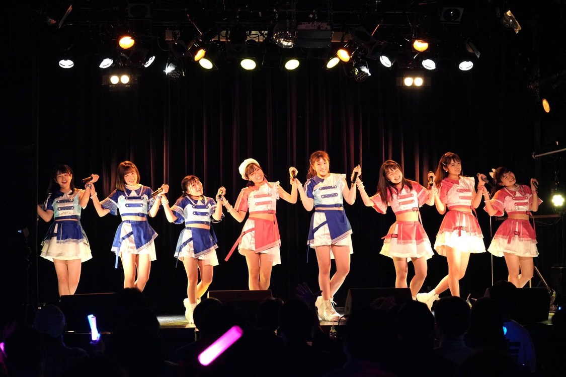 ＜アップアップガールズ（２） あお組4と桃色4でLet'sぱーれぇ〜＞表参道GROUND（2021年3月27日）