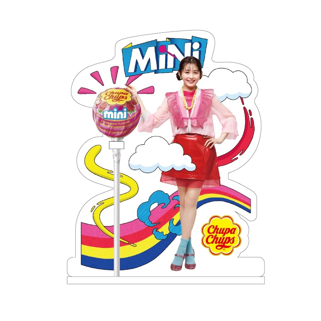 『りんくま×チュッパチャプス オリジナルアクリルスタンド』ストロベリー