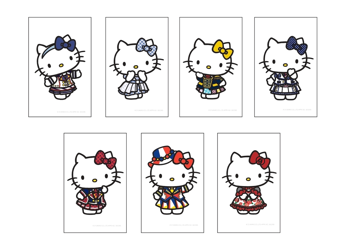 AKB48 15th anniversary ハローキティ ステッカー セット