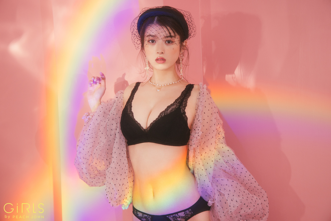 馬場ふみか『GiRLS by PEACH JOHN』着用ビジュアル