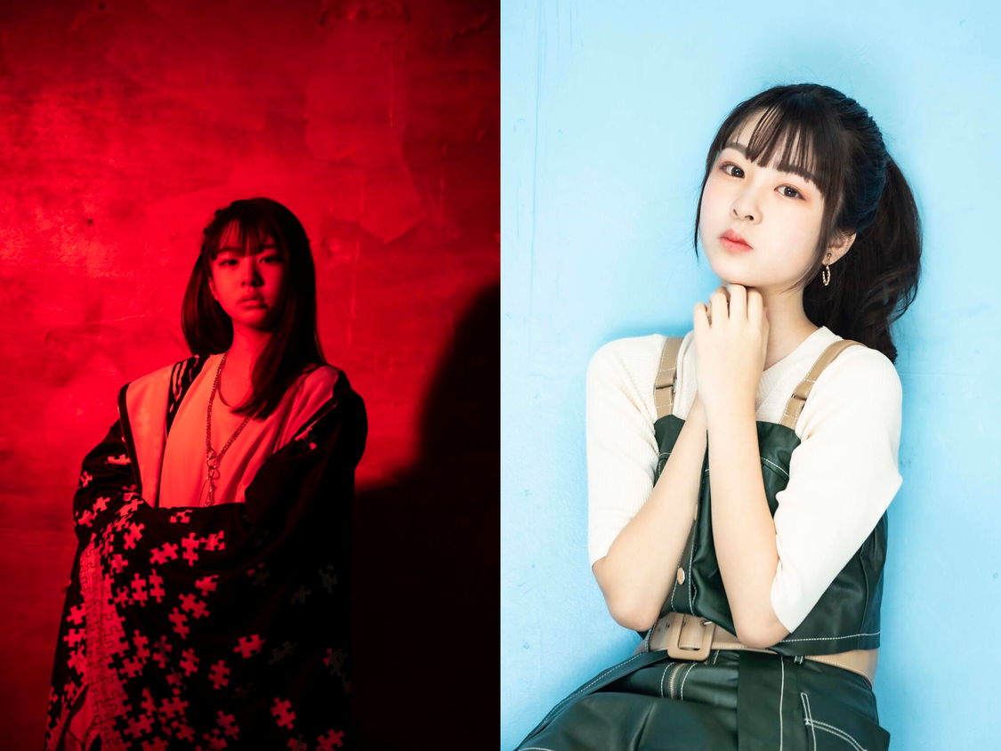 左：令-Lei-　右：momo-モモ-