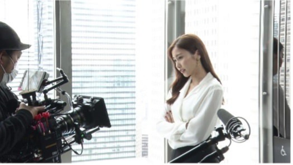 『放置少女～百花繚乱の萌姫たち～』新TV-CM撮影風景