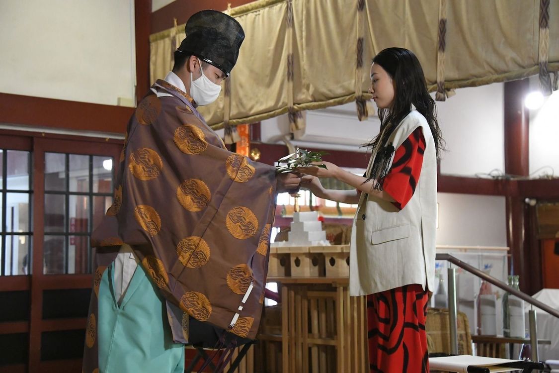 永野芽郁＜映画『地獄の花園』大ヒット祈願イベント＞東京・花園神社（2021年5月4日）