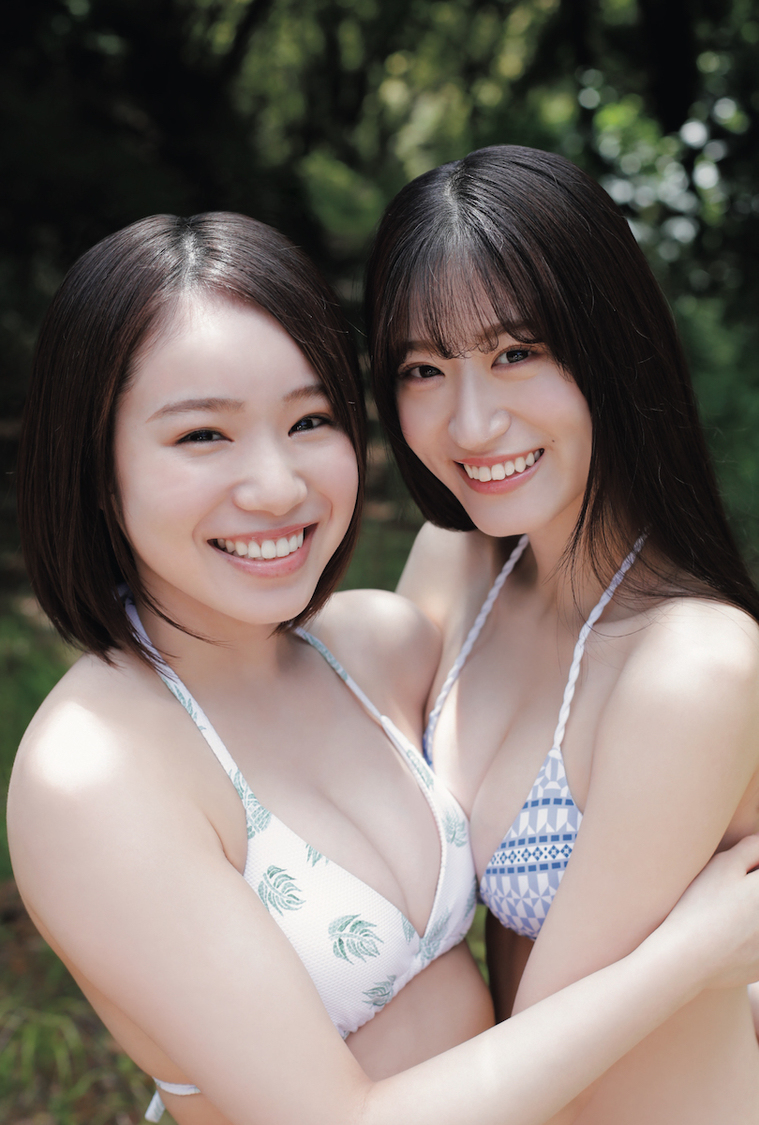 特典内容：上西怜＆水田詩織（NMB48）ポストカード1枚