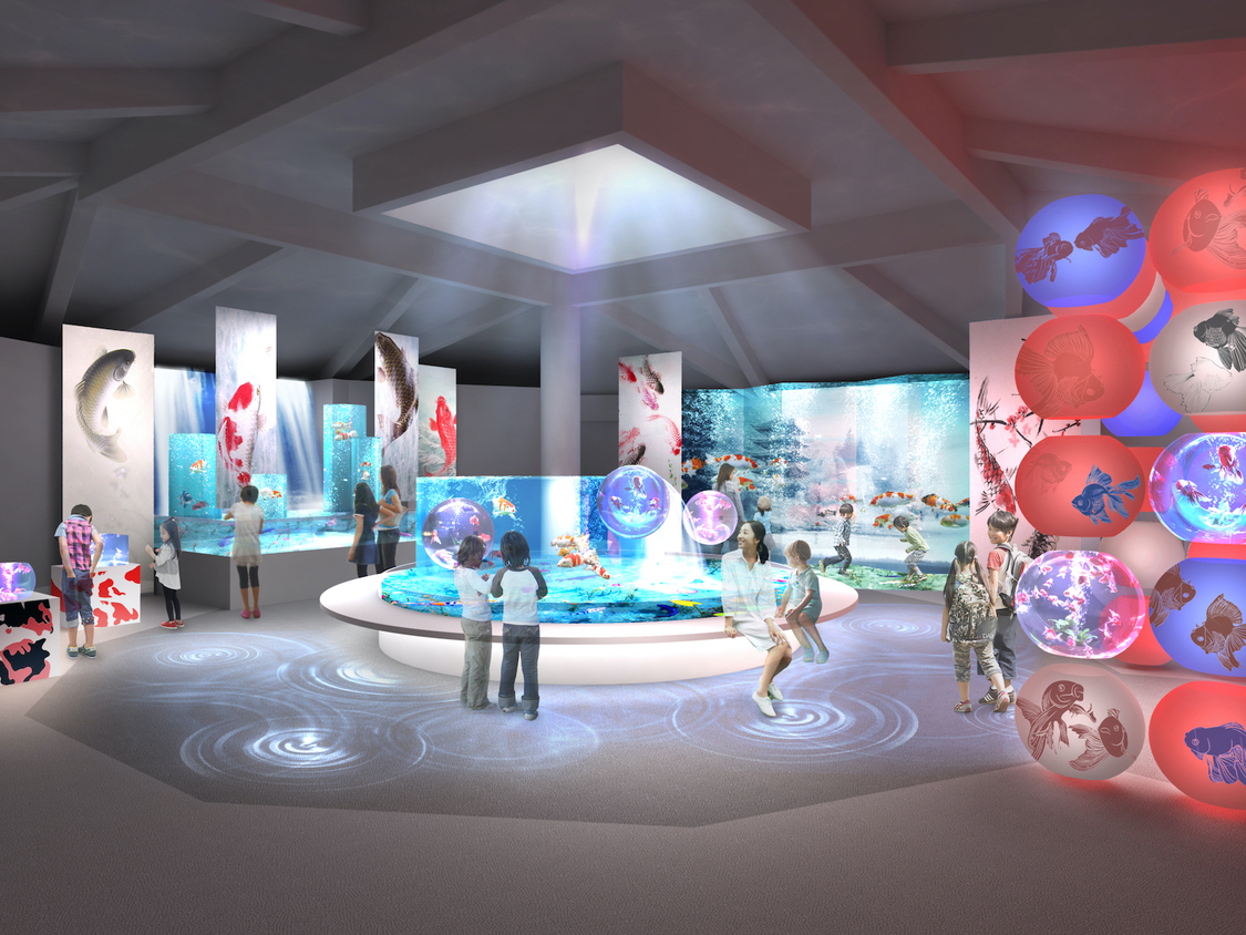 『宮島水族館』新エリア「はつこい庵」内観