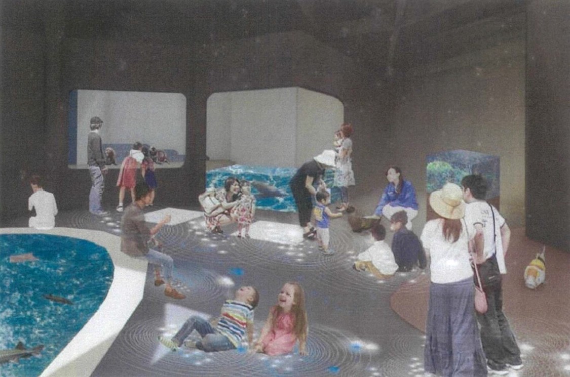 『宮島水族館』新エリア「はつこい庵」内観