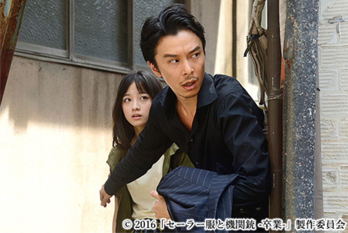映画『セーラー服と機関銃-卒業-』より