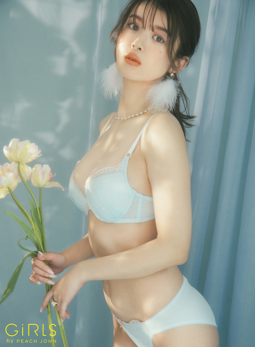 『GiRLS by PEACH JOHN』なちゅこれスカラップレースブラセット