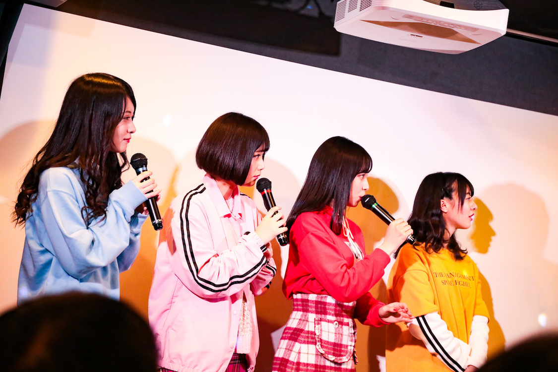 神宿（左から羽島めい、小山ひな、一ノ瀬みか、羽島みき）｜カラオケ ビッグエコー渋谷センター街本店