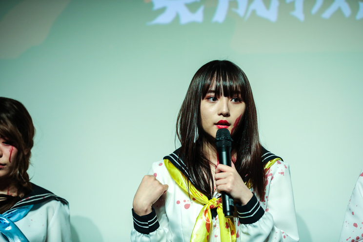 浅川梨奈 映画『血まみれスケバンチェーンソー RED』＜セント・血まみれ・バレンタイン完成披露試写会舞台挨拶＞より｜2019年2月13日（水）神楽座