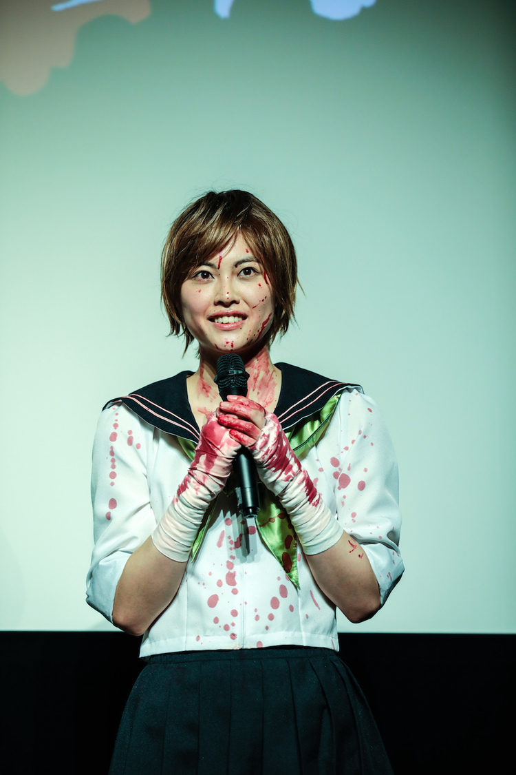佐野いずみ 映画『血まみれスケバンチェーンソー RED』＜セント・血まみれ・バレンタイン完成披露試写会舞台挨拶＞より｜2019年2月13日（水）神楽座