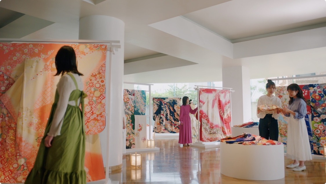 京都きもの友禅 新TV-CM「あなただけの、ハタチが見つかる。」篇より