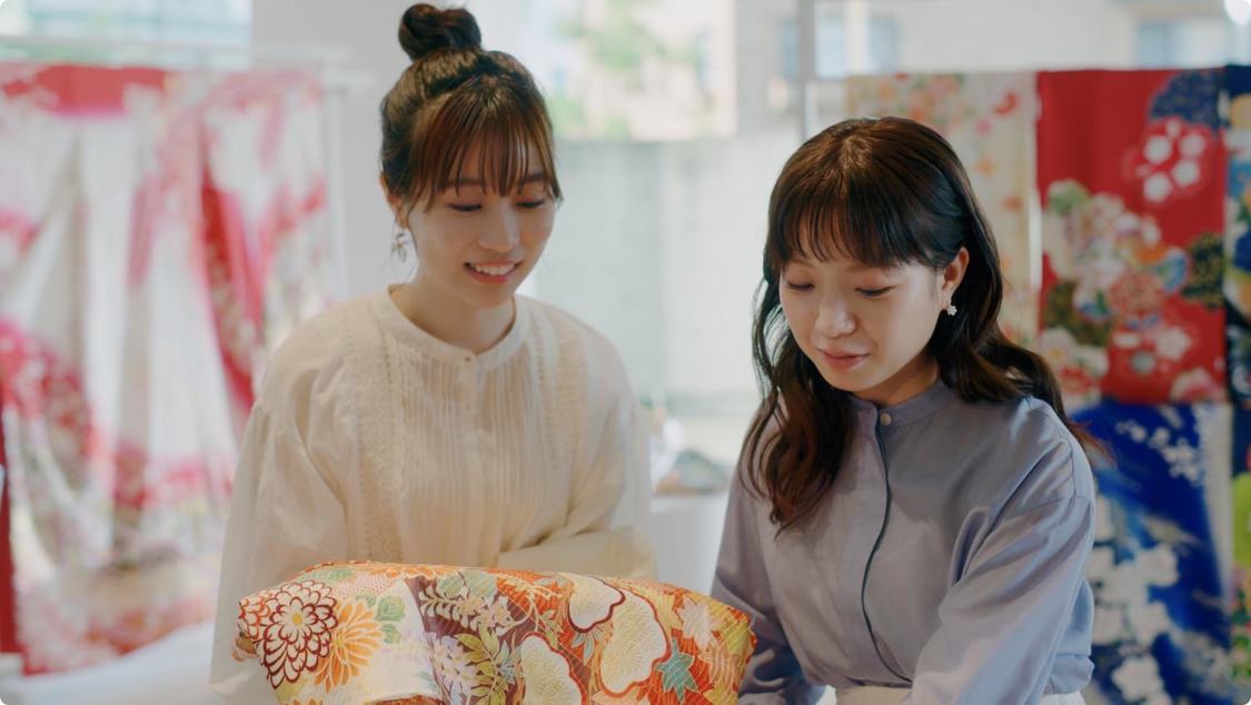 京都きもの友禅 新TV-CM「あなただけの、ハタチが見つかる。」篇より