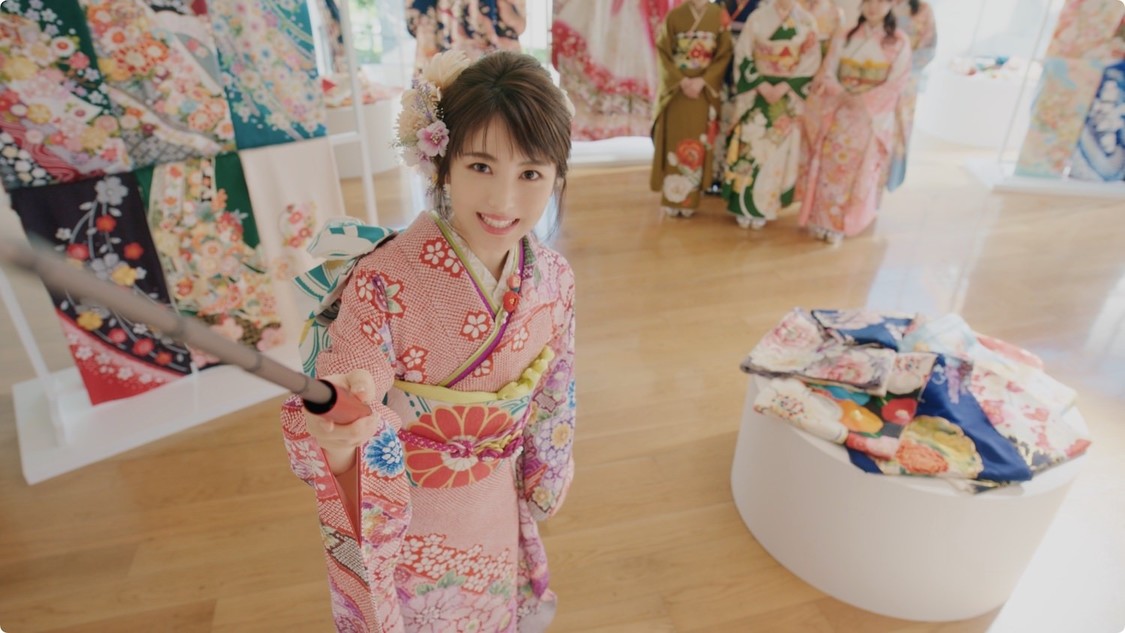 京都きもの友禅 新TV-CM「あなただけの、ハタチが見つかる。」篇より