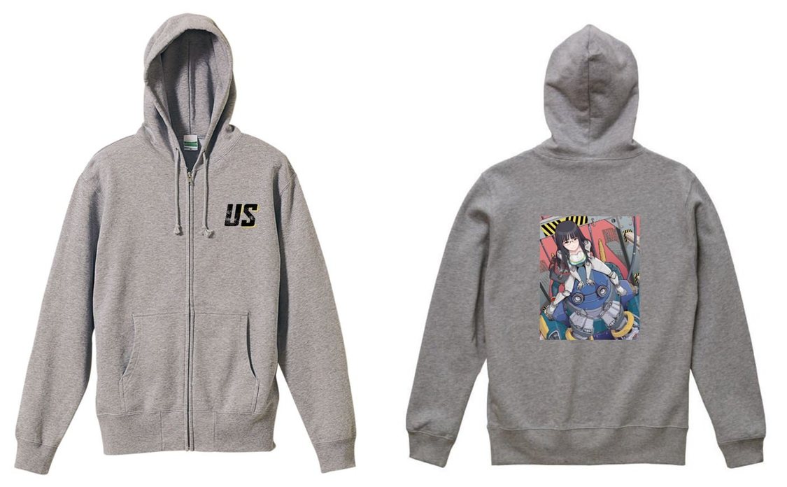 VVコラボ ジップパーカー（グレー）