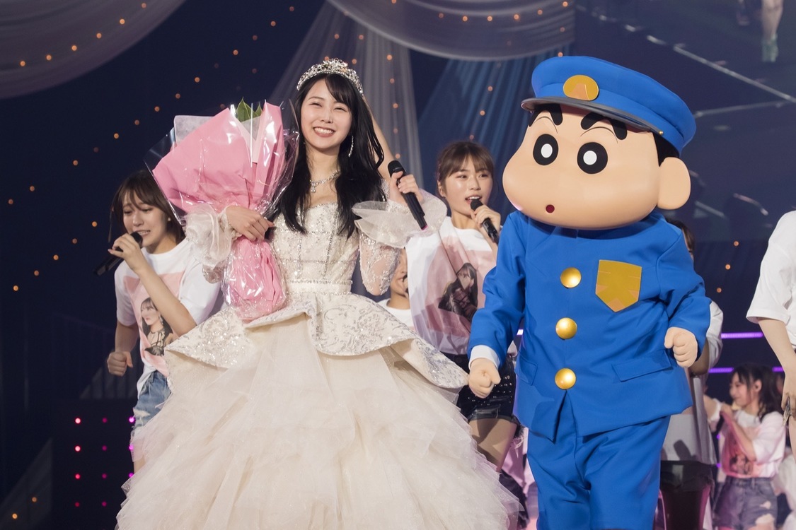 ©NMB48　©️臼井儀人／双葉社・シンエイ・テレビ朝日・ADK 2021