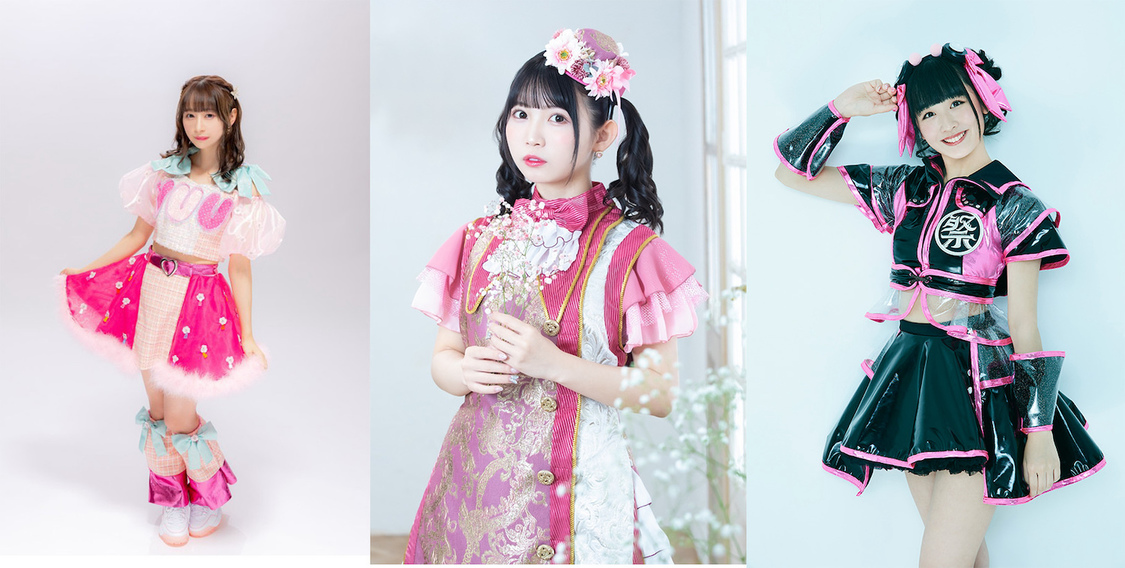 10月2日（土）「Tシャツステージ」出演メンバー（50音順）：優雨ナコ（クマリデパート）、雪村花鈴（ナナランド）、八木ひなた（FES☆TIVE）