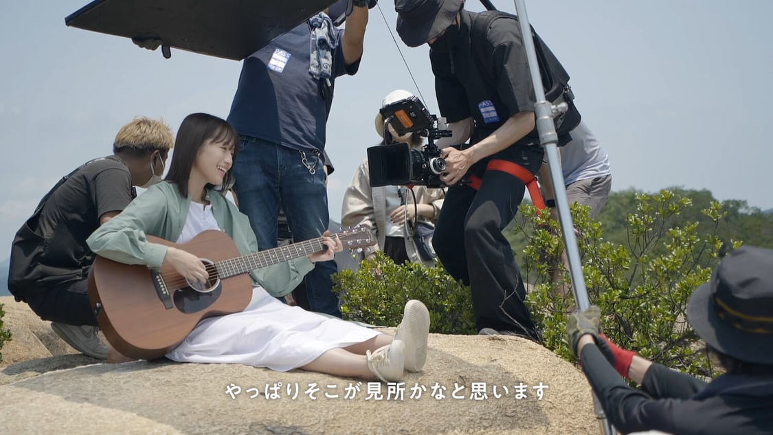 新TV-CM『弾き語り』篇メイキングカットより