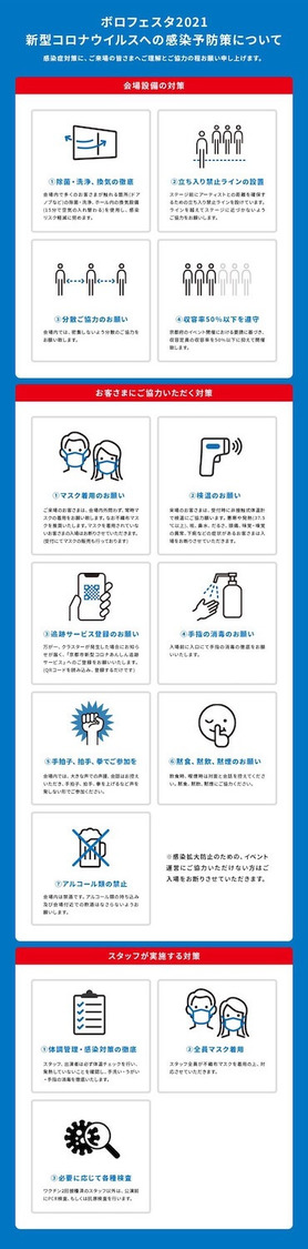 ＜ボロフェスタ2021 〜20th anniversary〜＞感染対策