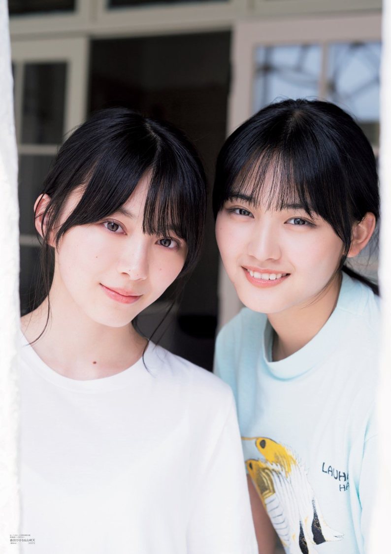 『B.L.T.2021年11月号』別冊付録：森田ひかる＆山﨑天（櫻坂46）両面超ビッグポスター（裏）