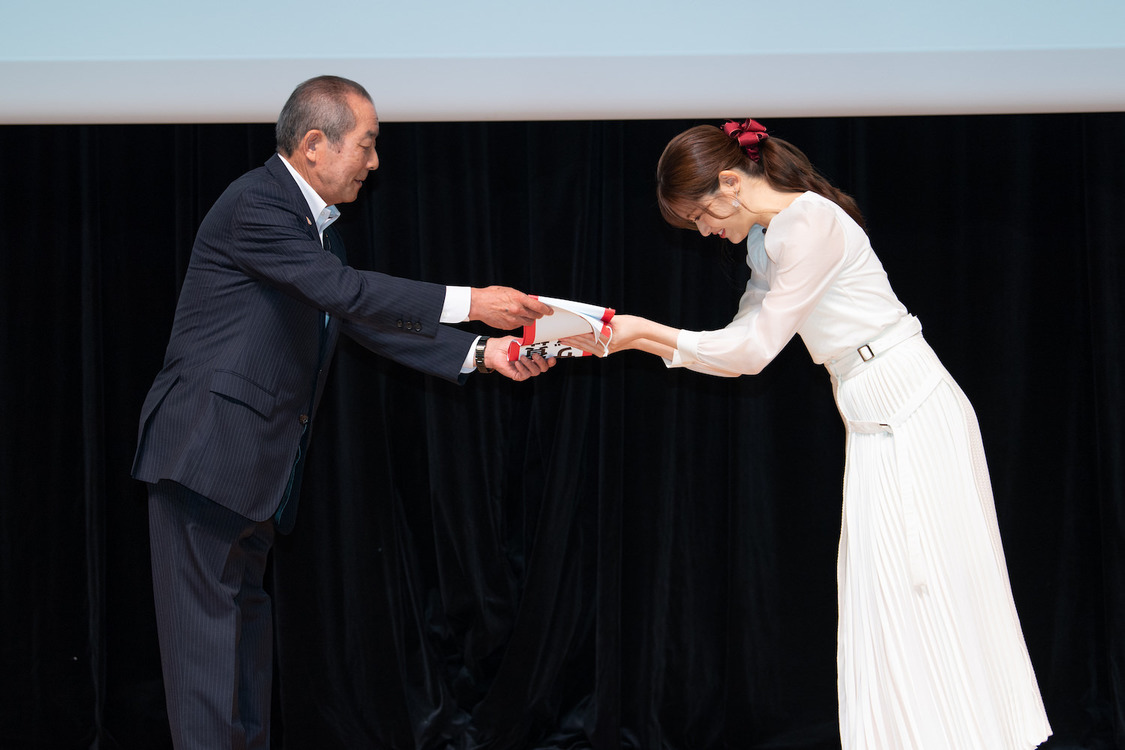 ＜「JAグループお米消費拡大アンバサダー」任命式＆しあわせおすそ分け！キャンペーン記者発表会＞神田明神ホール（2021年9月22日）