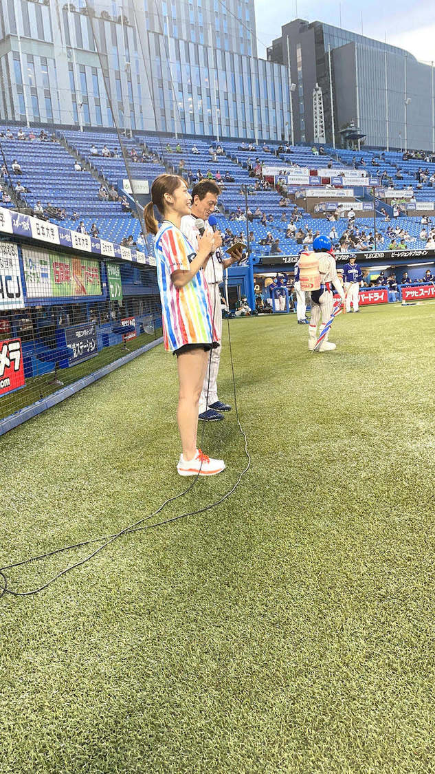 神部美咲＜ヤクルトvs中日戦＞始球式（神宮球場／2021年9月24日）