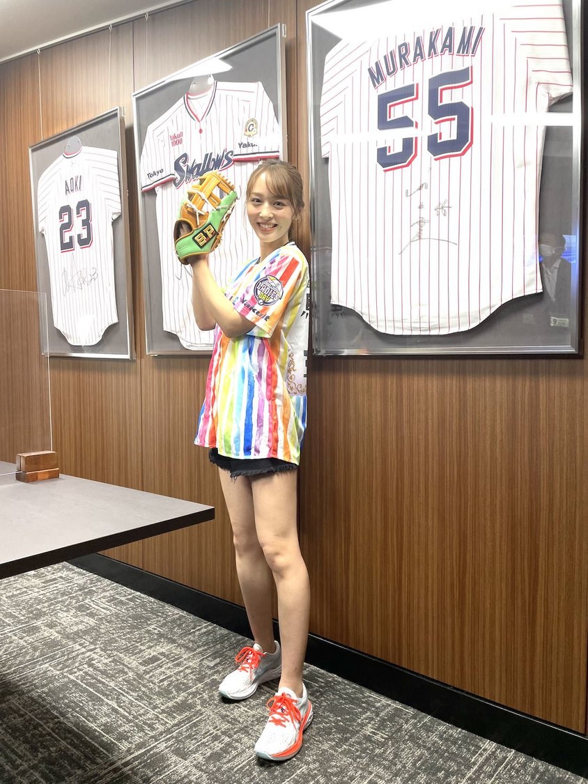 神部美咲＜ヤクルトvs中日戦＞始球式（神宮球場／2021年9月24日）