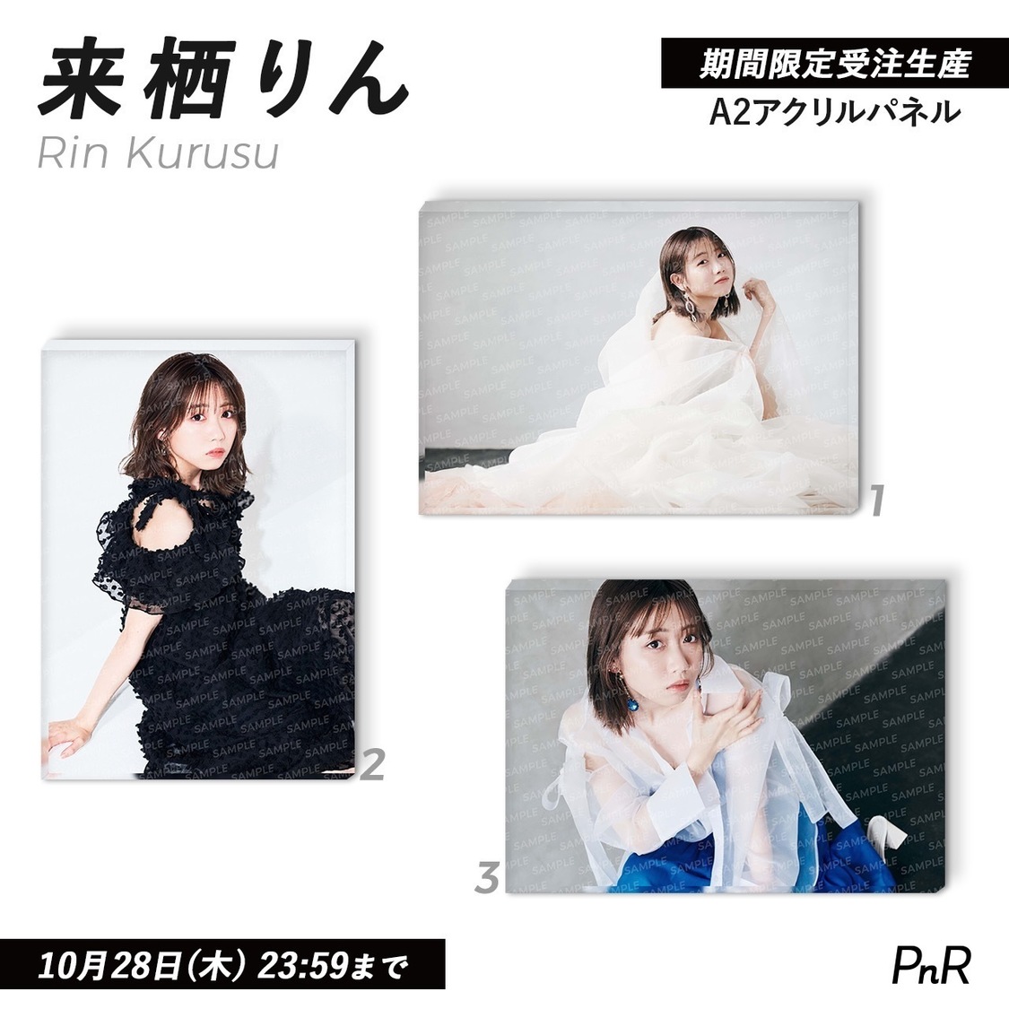 直筆サイン入り特大A2アクリルパネル