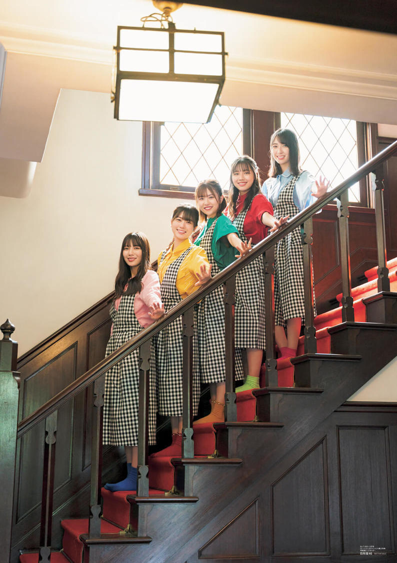 『B.L.T.2021年12月号』ローソンエンタテインメント購入特典両面ポスター：金村美玖＆河田陽菜＆丹生明里＆松田好花＆渡邉美穂（日向坂46）