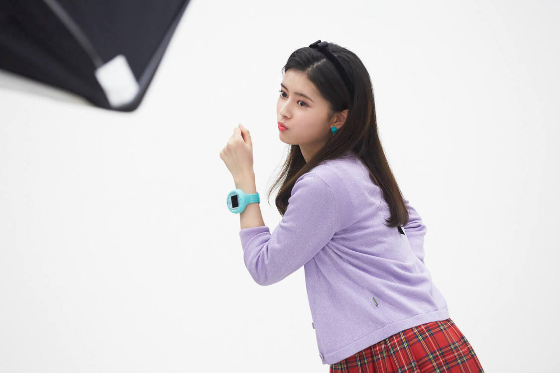 『たまごっちスマート』新TV-CM「たまごっちつれて、どこいこう！」篇メイキングカットより