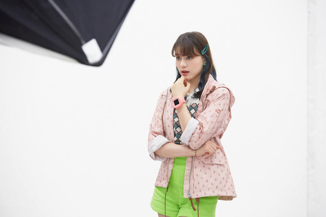 『たまごっちスマート』新TV-CM「たまごっちつれて、どこいこう！」篇メイキングカットより