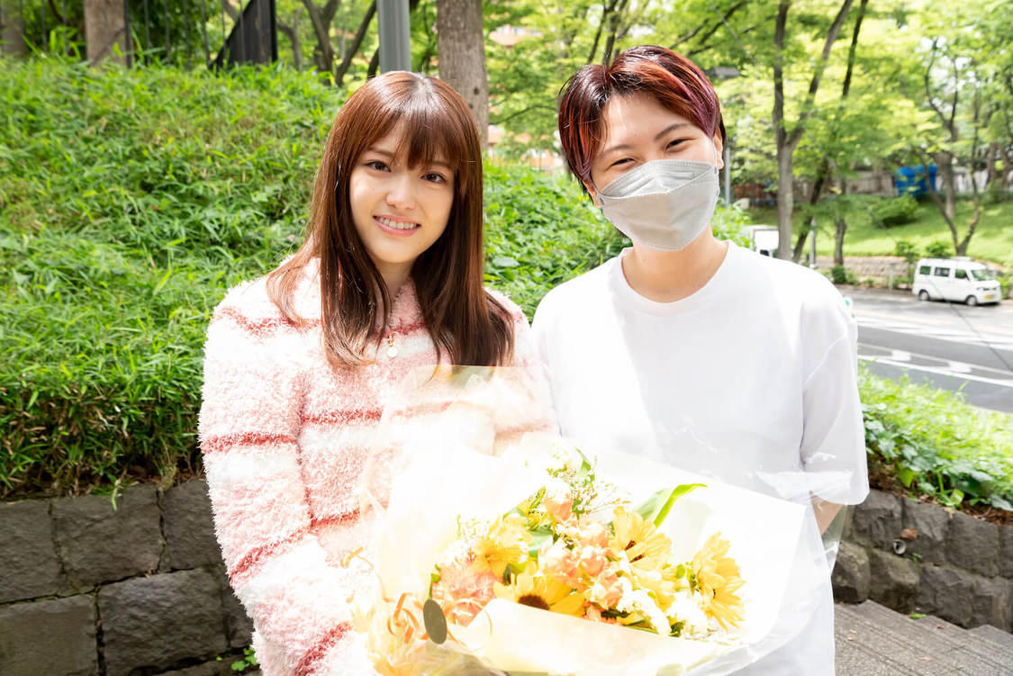 映画『ずっと独身でいるつもり？』オフショット写真（©2021日活）