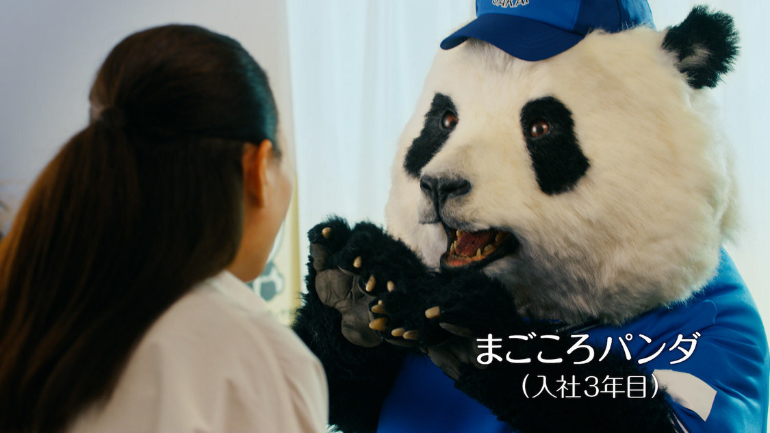 サカイ引越センターTV-CM『まごころパンダ』シリーズ「新生活応援」篇場面写真