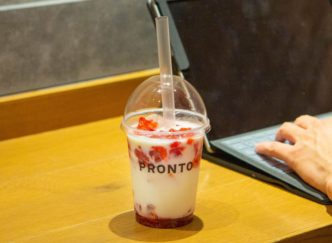 『PRONTO』つぶつぶいちごミルク