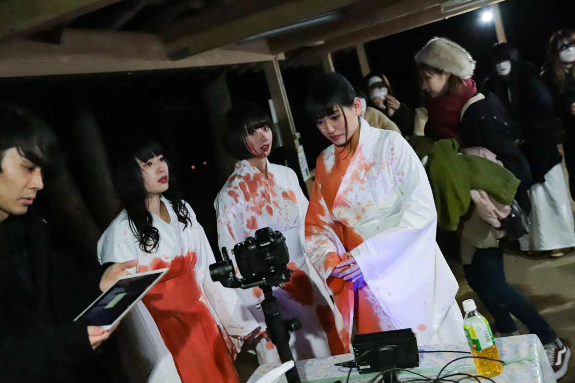 ゑんら「妖怪ディスコ」MV撮影より