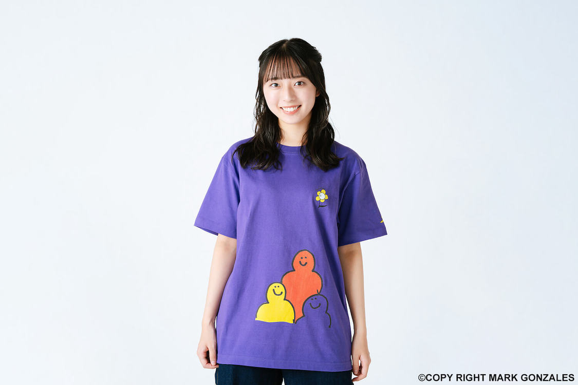 今村美月（着用アイテム：TEE／カラー：PURPLE／サイズ：M）