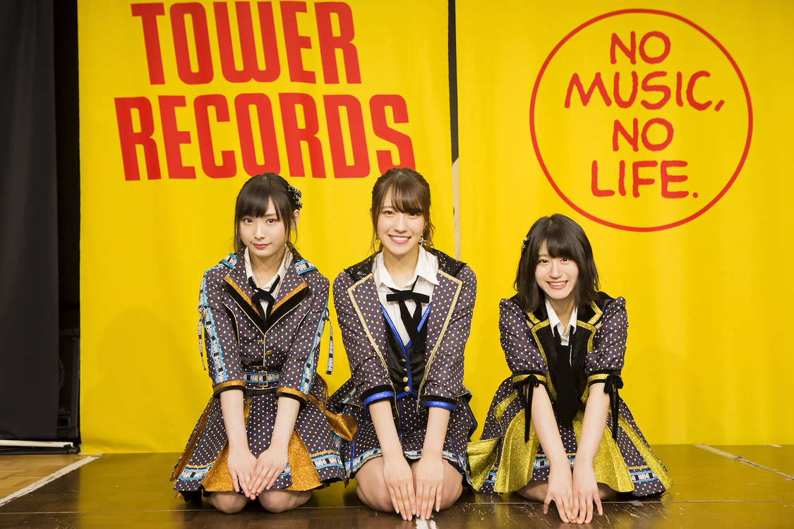 梅山恋和、小嶋花梨、上西怜｜＜難波正座祭り＞タワーレコード難波店