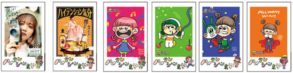 オリジナルチェキ風ステッカー