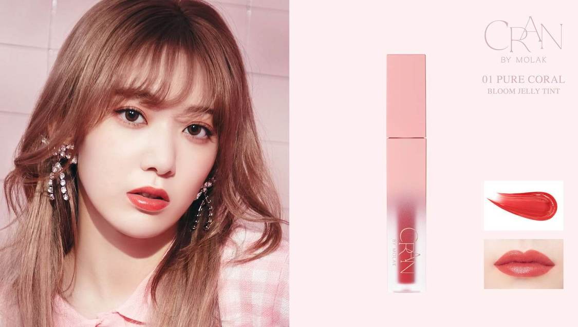 CRAN BY MOLAK「ブルームジェリーティント（リップティント）」01 PURE CORAL
