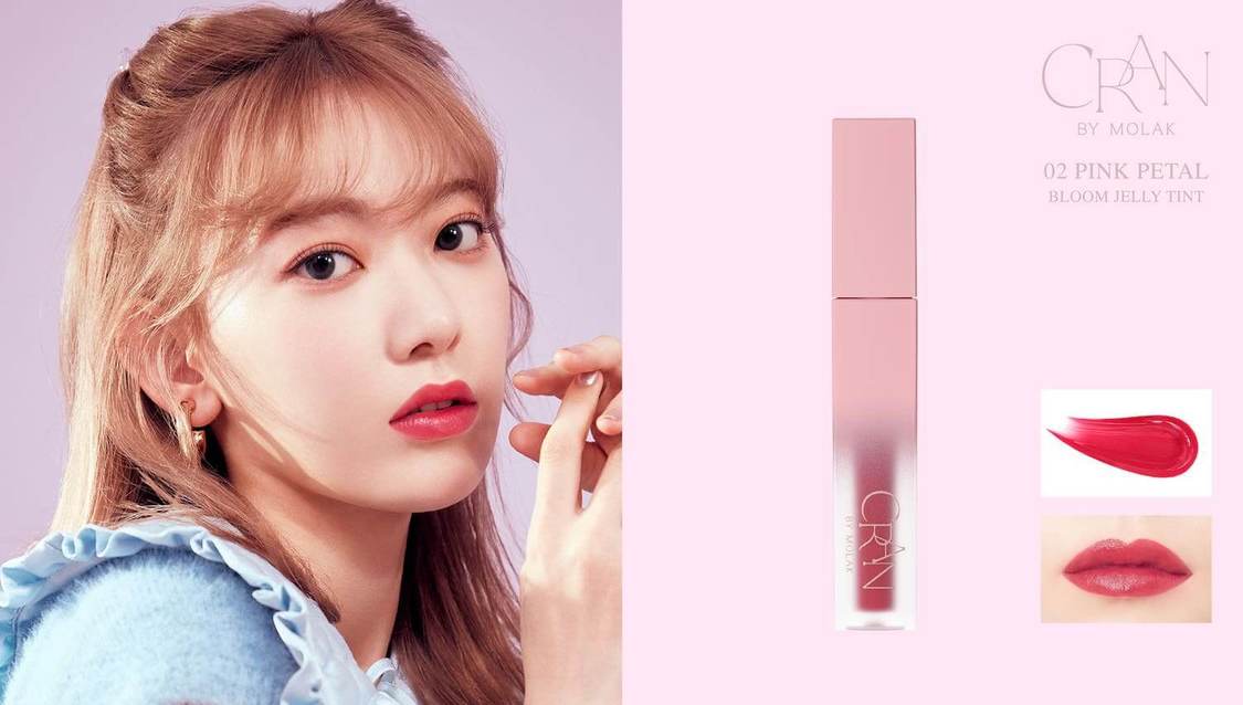 CRAN BY MOLAK「ブルームジェリーティント（リップティント）」02 PINL PETAL