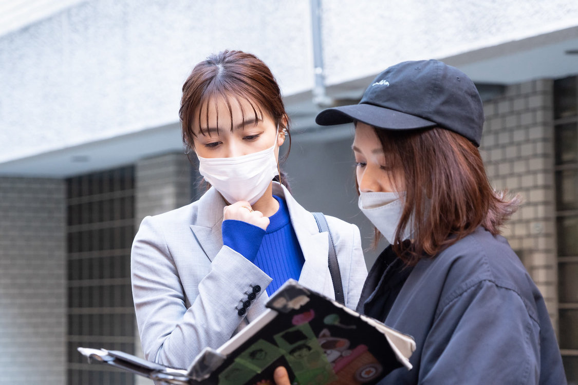 ドラマ『黙食女子』第1話オフショット