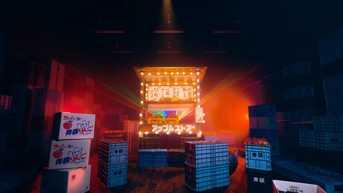 アルプスおとめ「アップルストアーはりんご屋です」MVより