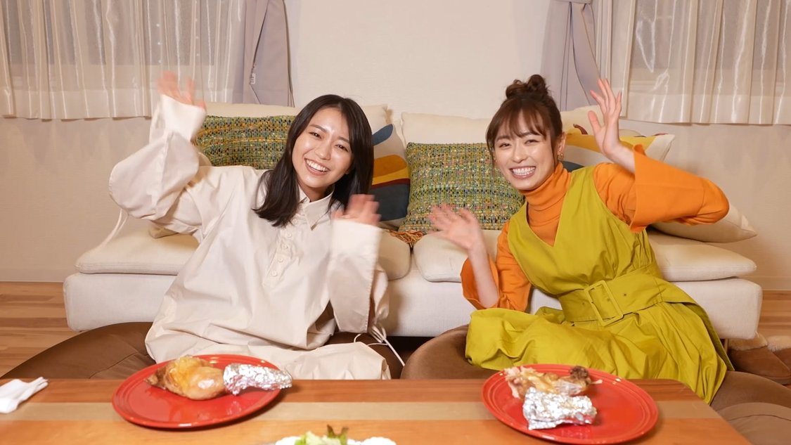 「 【福原遥×大原優乃】2人でクリスマスパーティーしたよ！」より