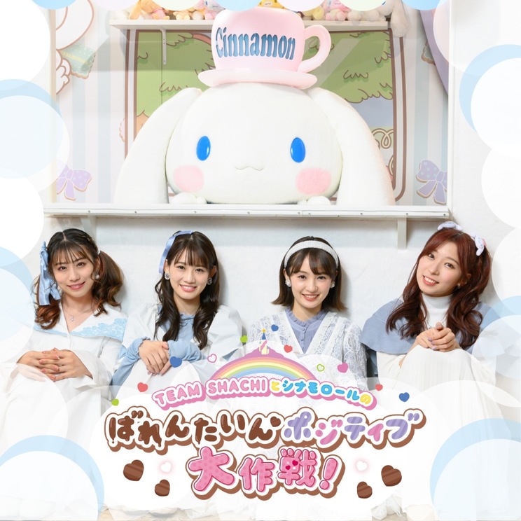 <TEAM SHACHIとシナモロールのばれんたいんポジティブ大作戦!>