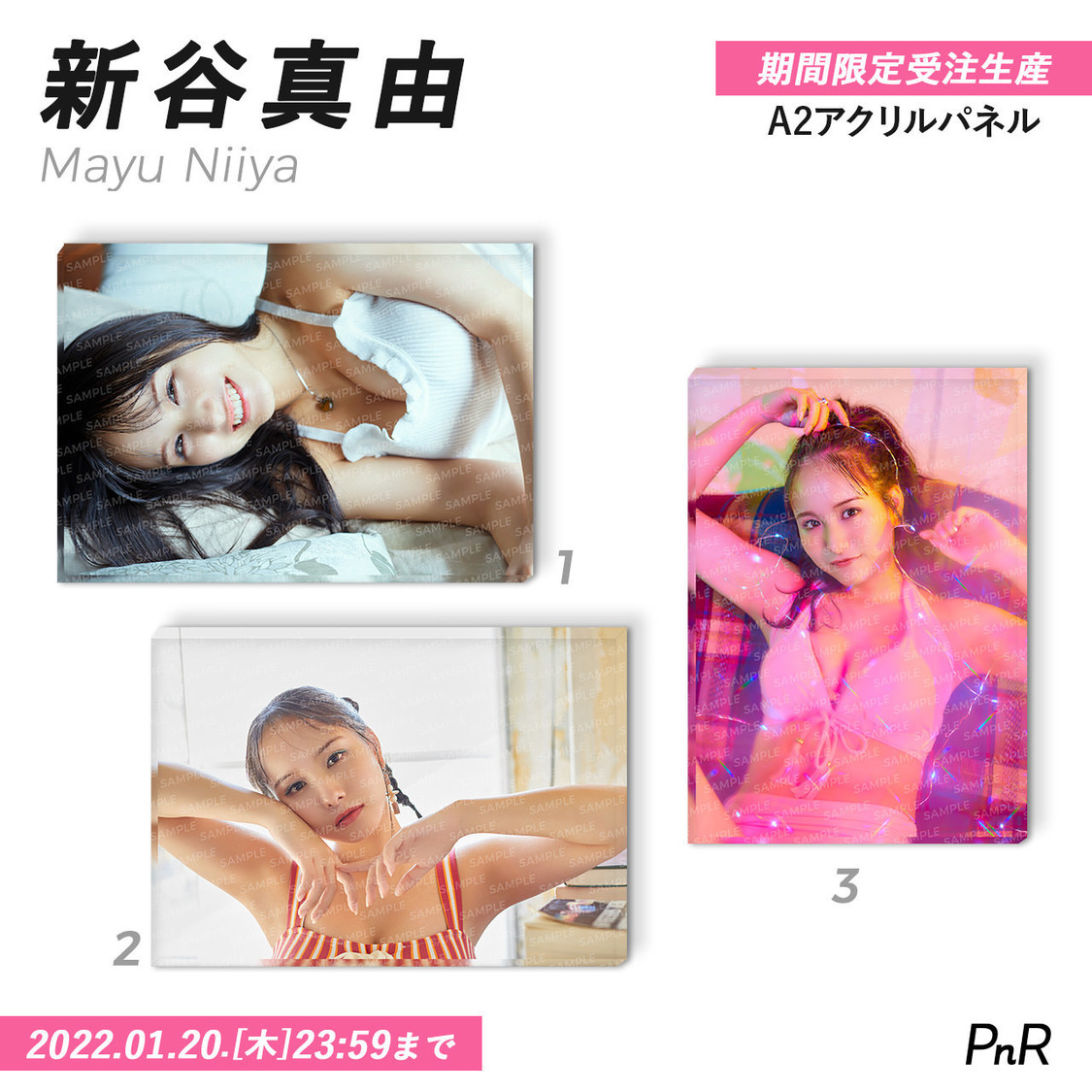 直筆サイン入り特大A2アクリルパネル