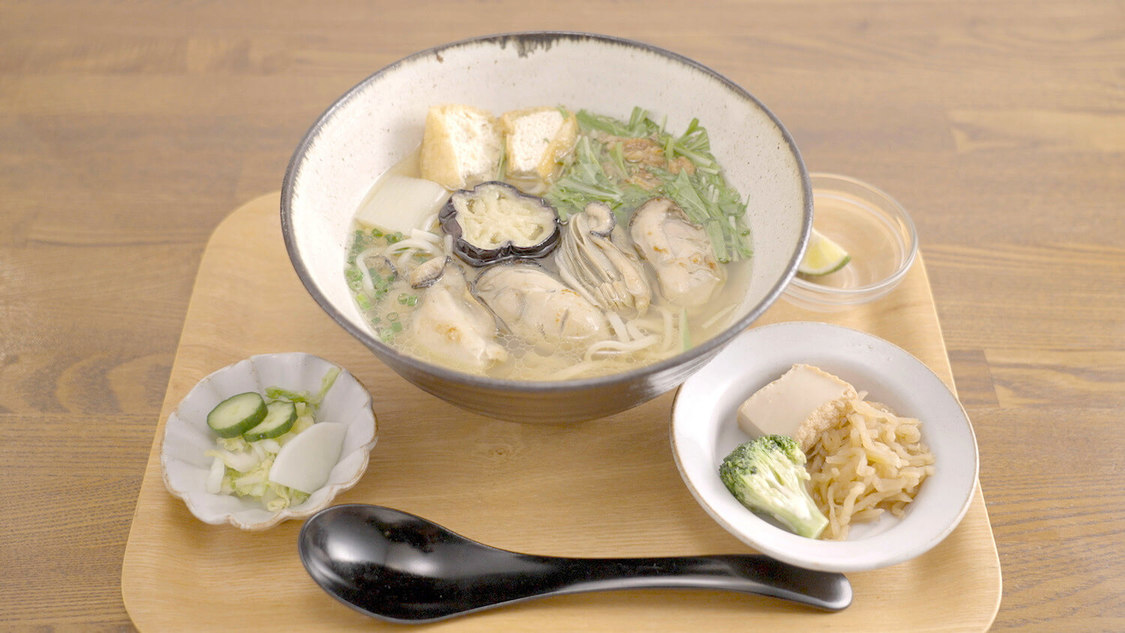 natural cafe こひきや『牡蠣うどん』