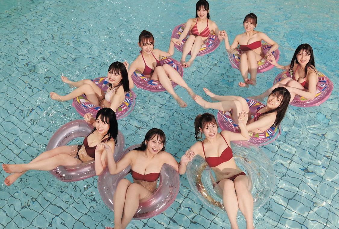 『B.L.T.2022年3月号』TSUTAYA EBISUBASHI購入特典ポストカード【石田優美＆加藤夕夏＆川上千尋＆本郷柚巴＆上西怜＆安部若菜＆貞野遥香＆新澤菜央＆原かれん（NMB48）】