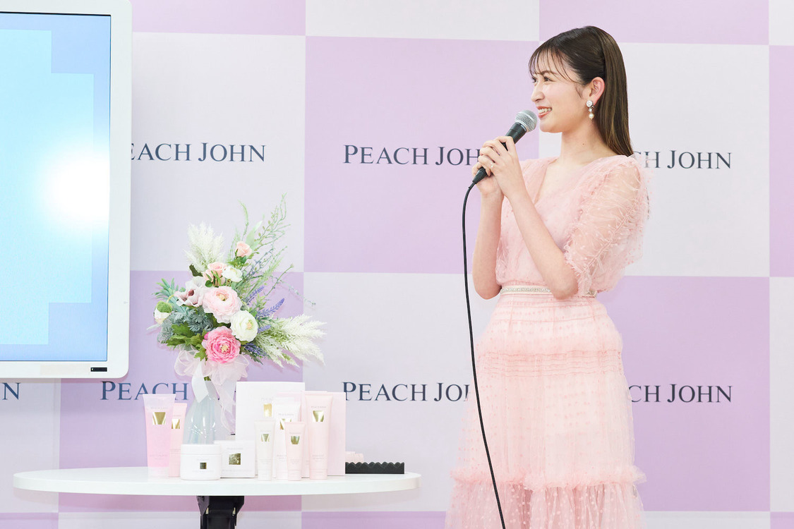 吉田朱里＜PEACH JOHN BEAUTY ミューズ就任発表会＞（2022年1月26日）