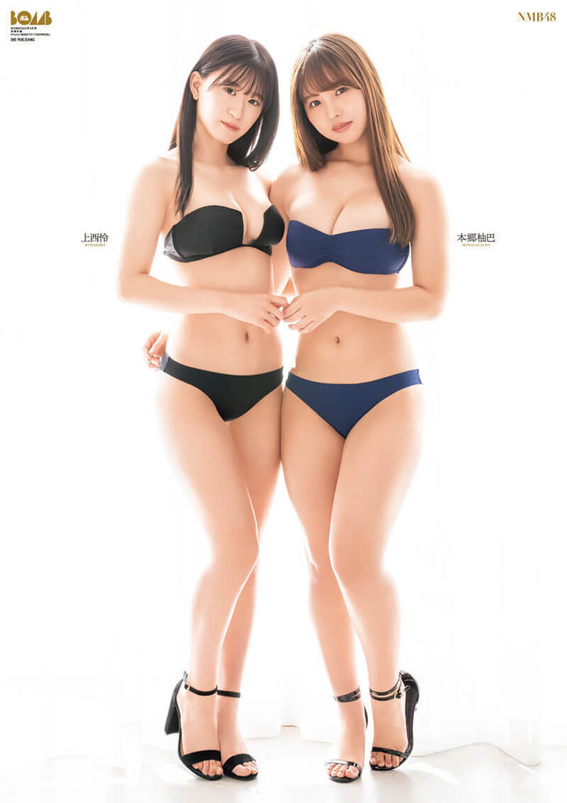 両面超BIGポスター：上西怜・本郷柚巴（NMB48）
